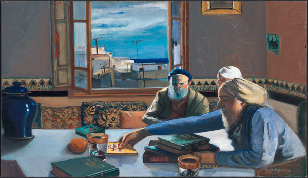 A Moroccan Interior — oil portrait by Esther Perez