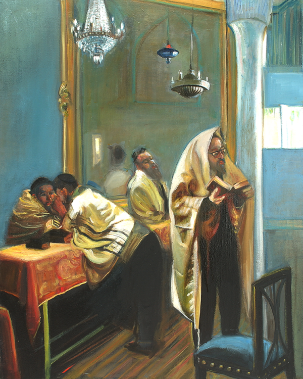 Morning Prayers — oil portrait by Esther Perez